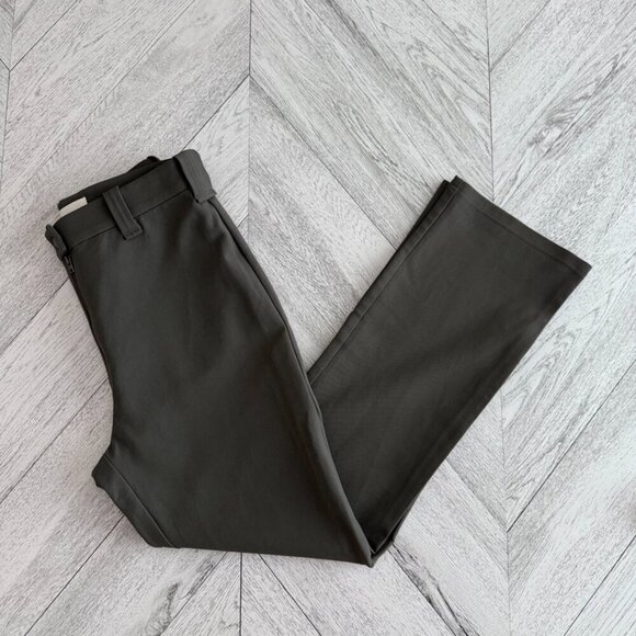 Aritzia | Wilfred Free Green Exposed Zipper Bootcut Dress Pants - Size 8 - Picture 6 of 11